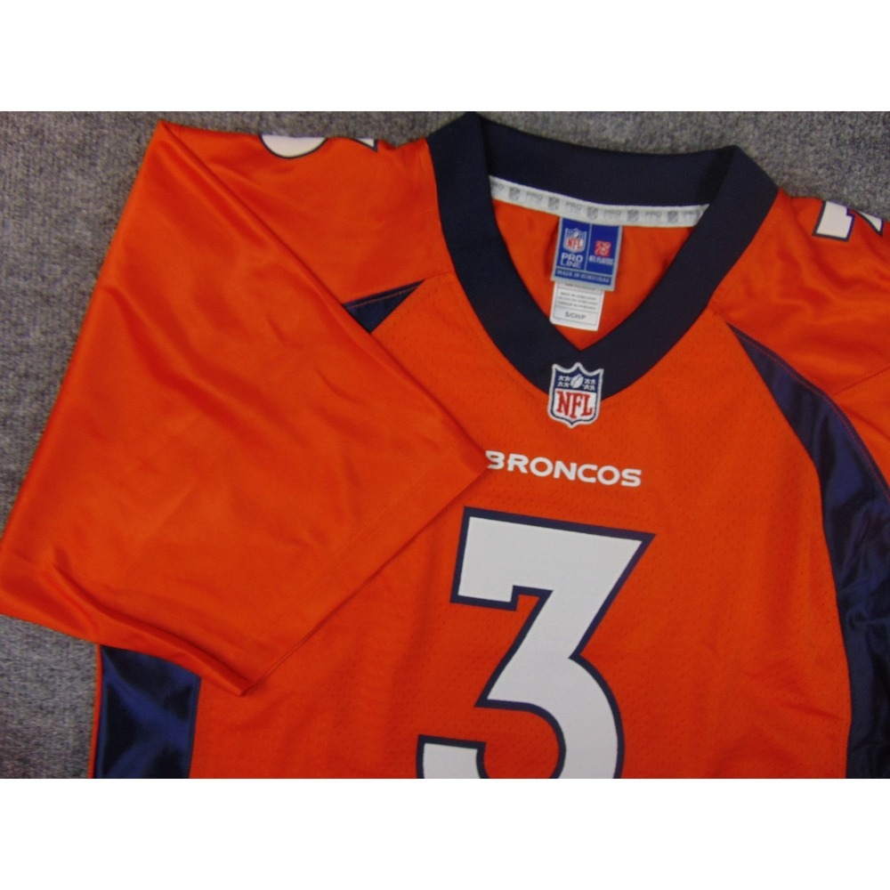 Denver Broncos Jersey Russell Wilson Mens Small NFL Pro Line Orange‎ Shirt